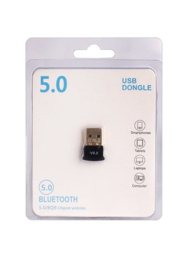 Terabyte USB Bluetooth Adapter for PC, 5.0 Bluetooth Dongle Receiver Supports Windows 11/10/8.1/7 for Desktop, Laptop, Mouse, Keyboard, Printers, Headsets, Speakers - Image 1